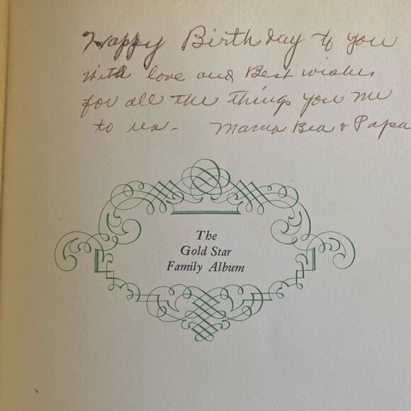 EUC - The Gold Star Family Album Hard Back Cover 1966 Christian - Picture 2 of 8